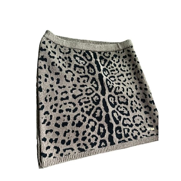 SER.O.YA GIANNA MINI SKIRT CHEETAH PRINT, PULL ON, THICK TEDDY MATERIAL, MEDIUM - Picture 2 of 4